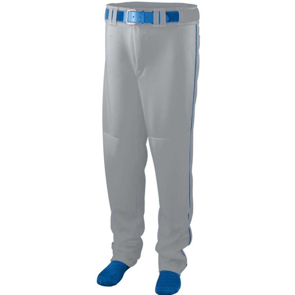ASI Series Baseball/softball Pant With Piping Youth - 1446 - Silver Grey/Royal